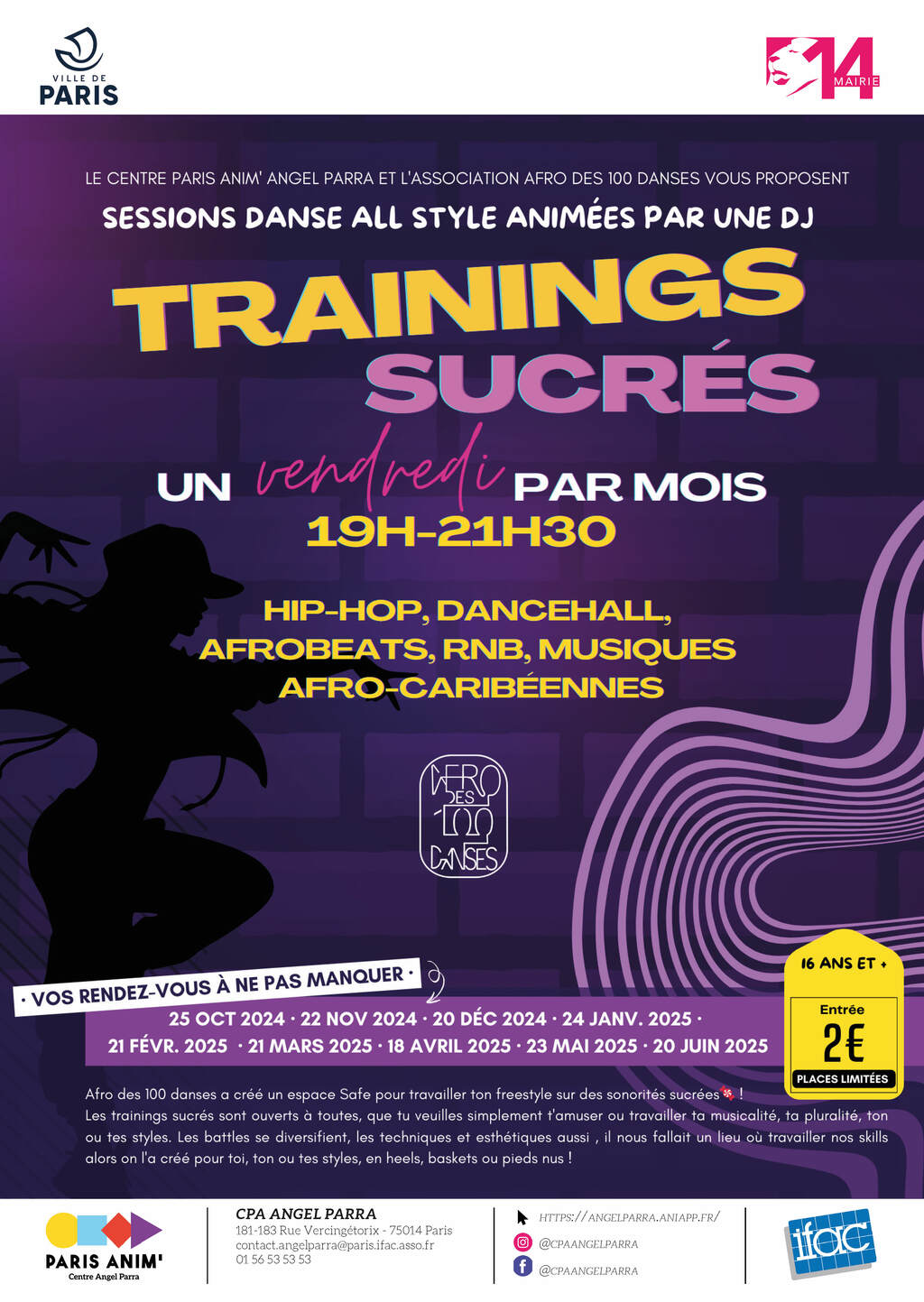 Trainings sucrés 1 fois par mois